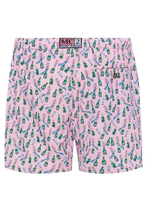 Costume MC2 Saint Barth uomo LIGHTINGMICRO01778H21 rosa stampa bottoglie sabrage MC2 SAINT BARTH | Costumi | LIGHTINGMICRO01778H21